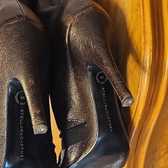 Over the Knee Ribbon Cuffed Stiletto Boots - Picture 5 of 7